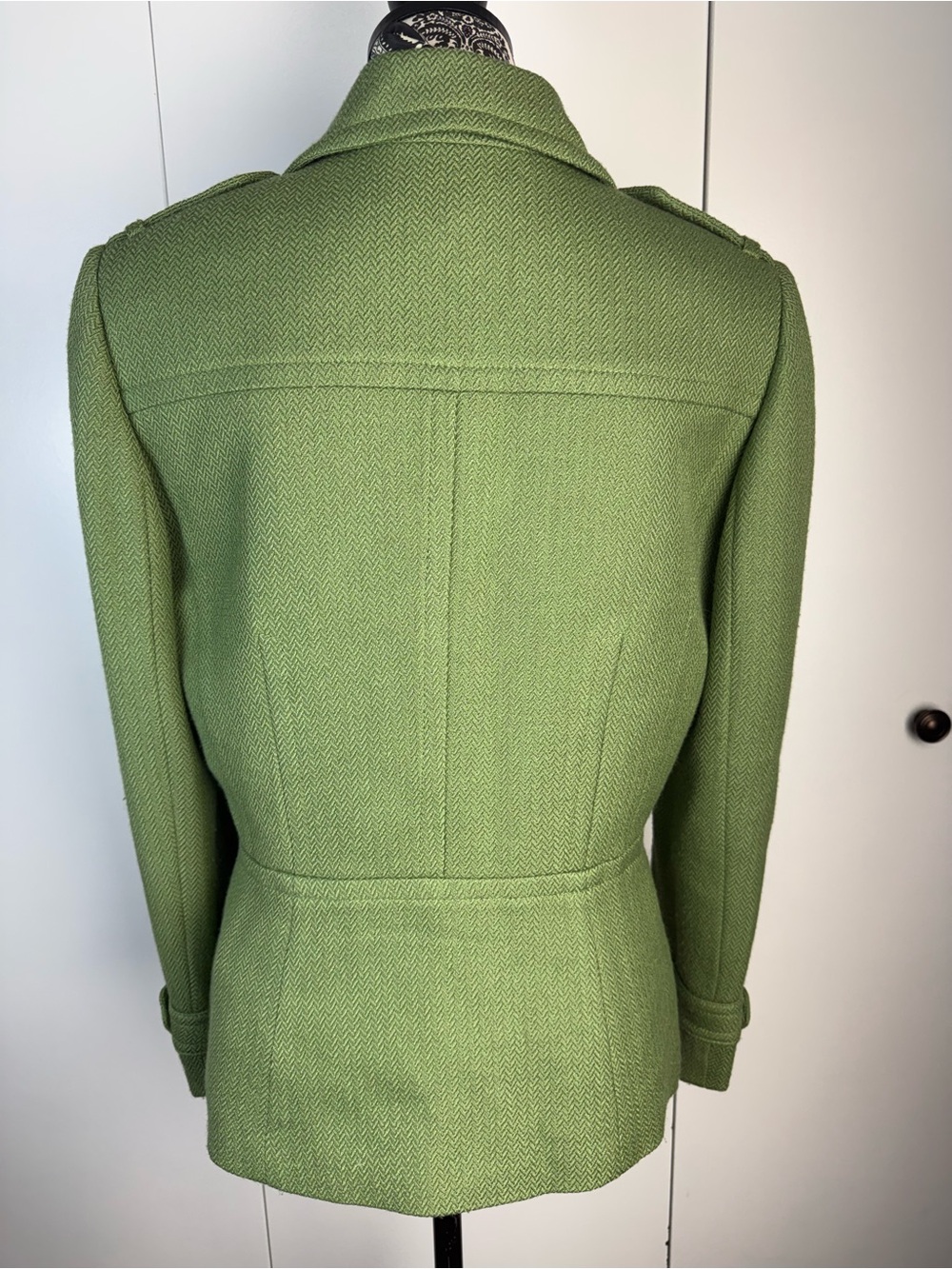 Tahari Green Double-Breasted Women's Peacoat Jacket size 10 - Picture 4 of 8
